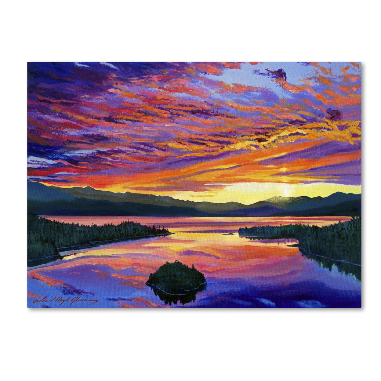 David Lloyd Glover 'Paint Brush Sky' Canvas Art 18 X 24
