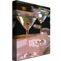 David Lloyd Glover 'Two Martini Lunch' Canvas Art 18 X 24