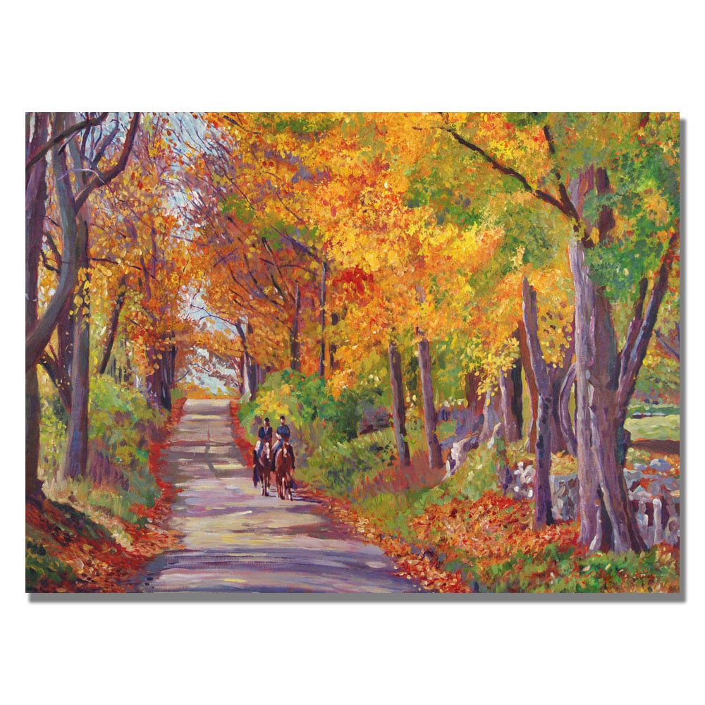 David Lloyd Glover 'Autumn Ride' Canvas Art 18 X 24