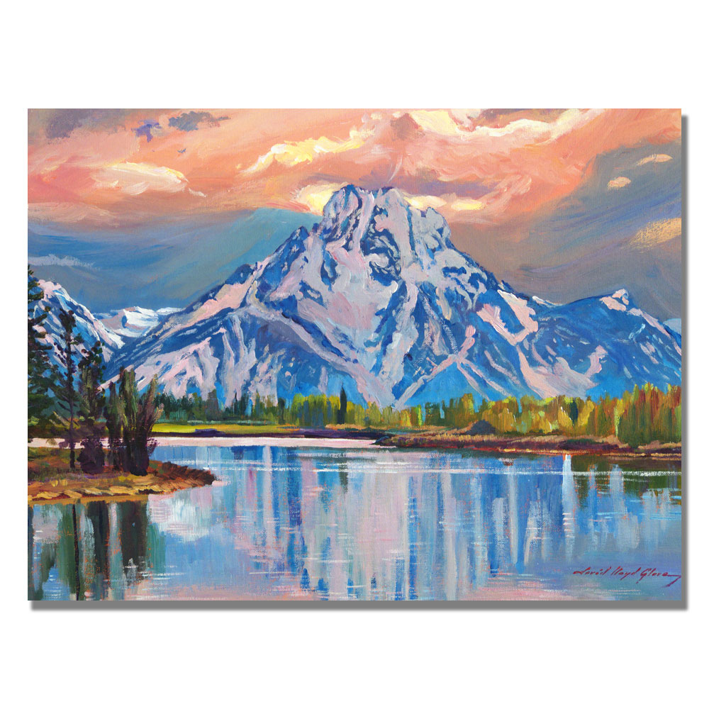 David Lloyd Glover 'Majestic Blue Mountain' Canvas Art 18 X 24