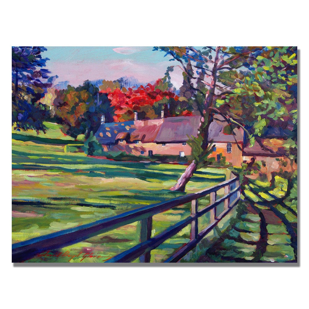 David Lloyd Glover 'Country House' Canvas Art 18 X 24