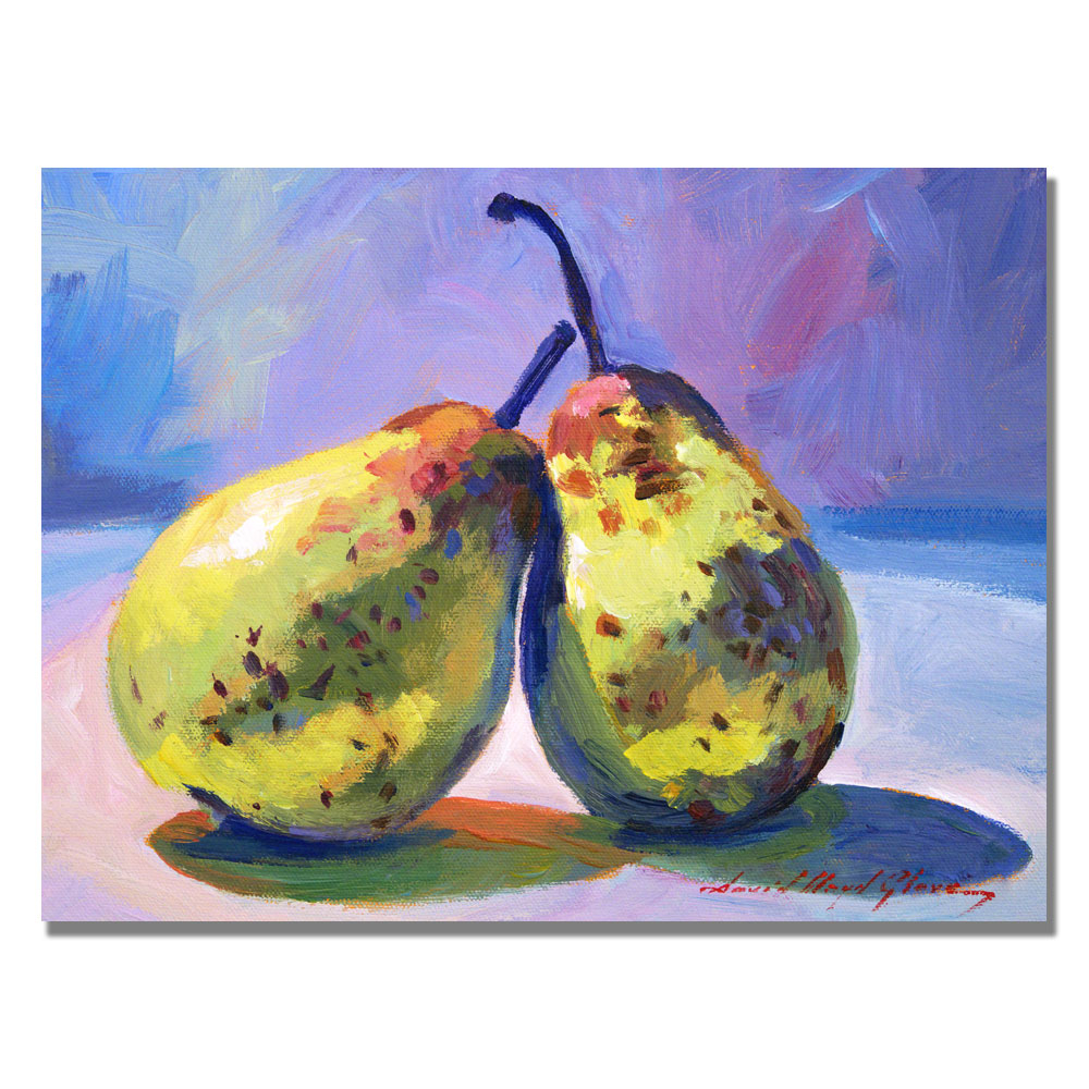 David Lloyd Glover 'A Pair Of Pears' Canvas Art 18 X 24