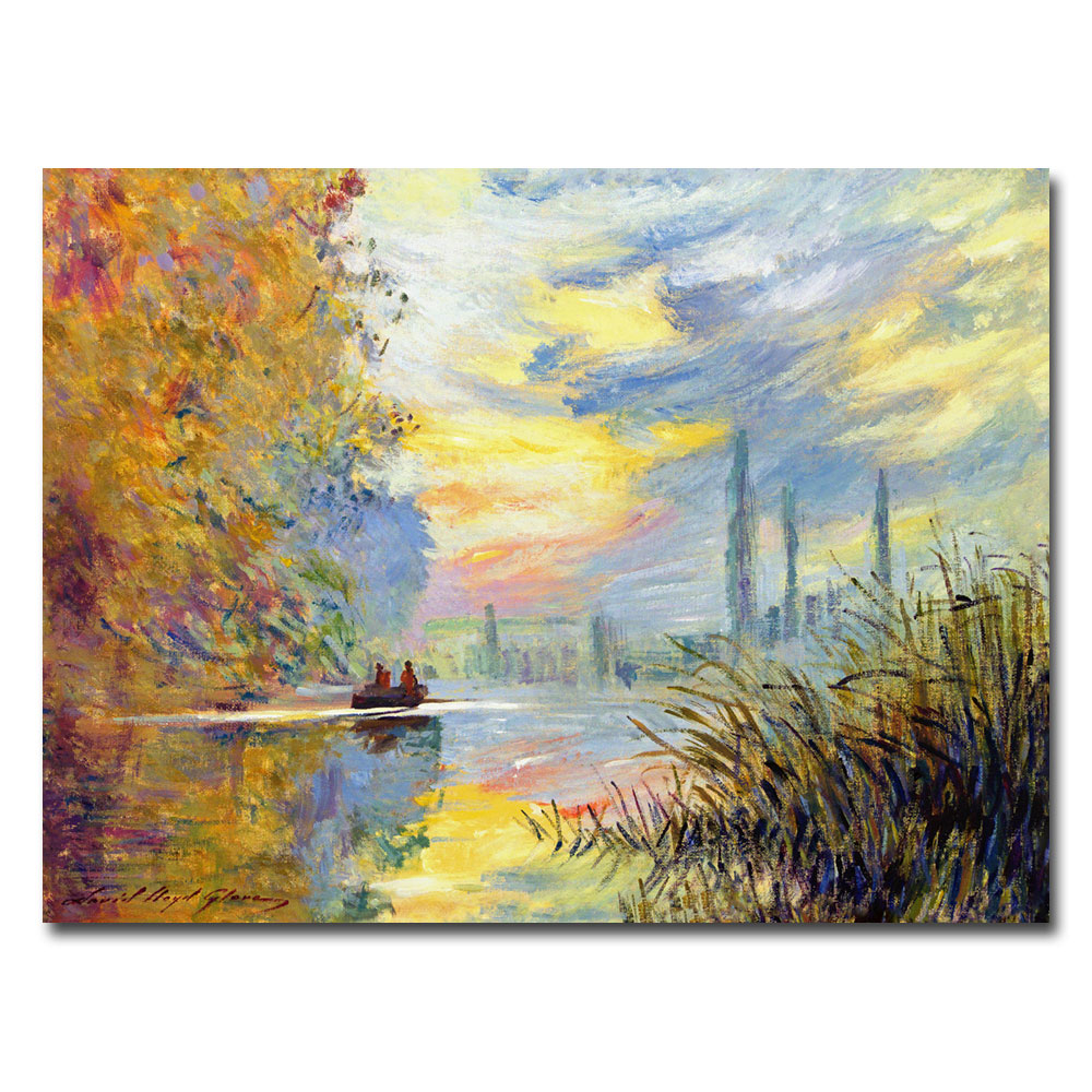 David Lloyd Glover 'Sunset At Argenteuil' Canvas Art 18 X 24