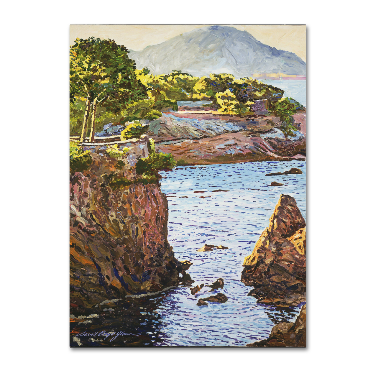 David Lloyd Glover 'Riviera Sea Cove' Canvas Art 18 X 24