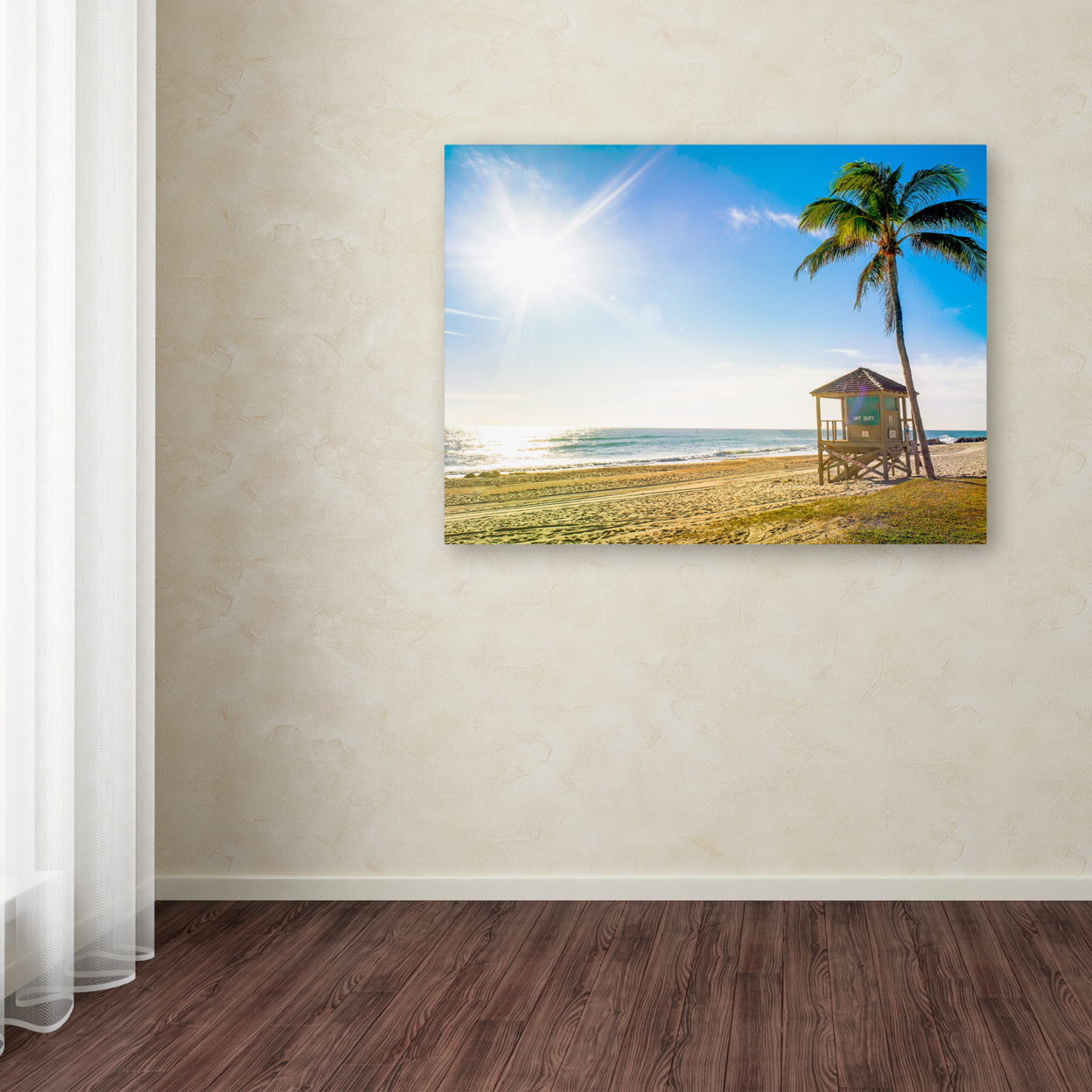 Preston 'Florida Beach Palm' Canvas Art 18 X 24