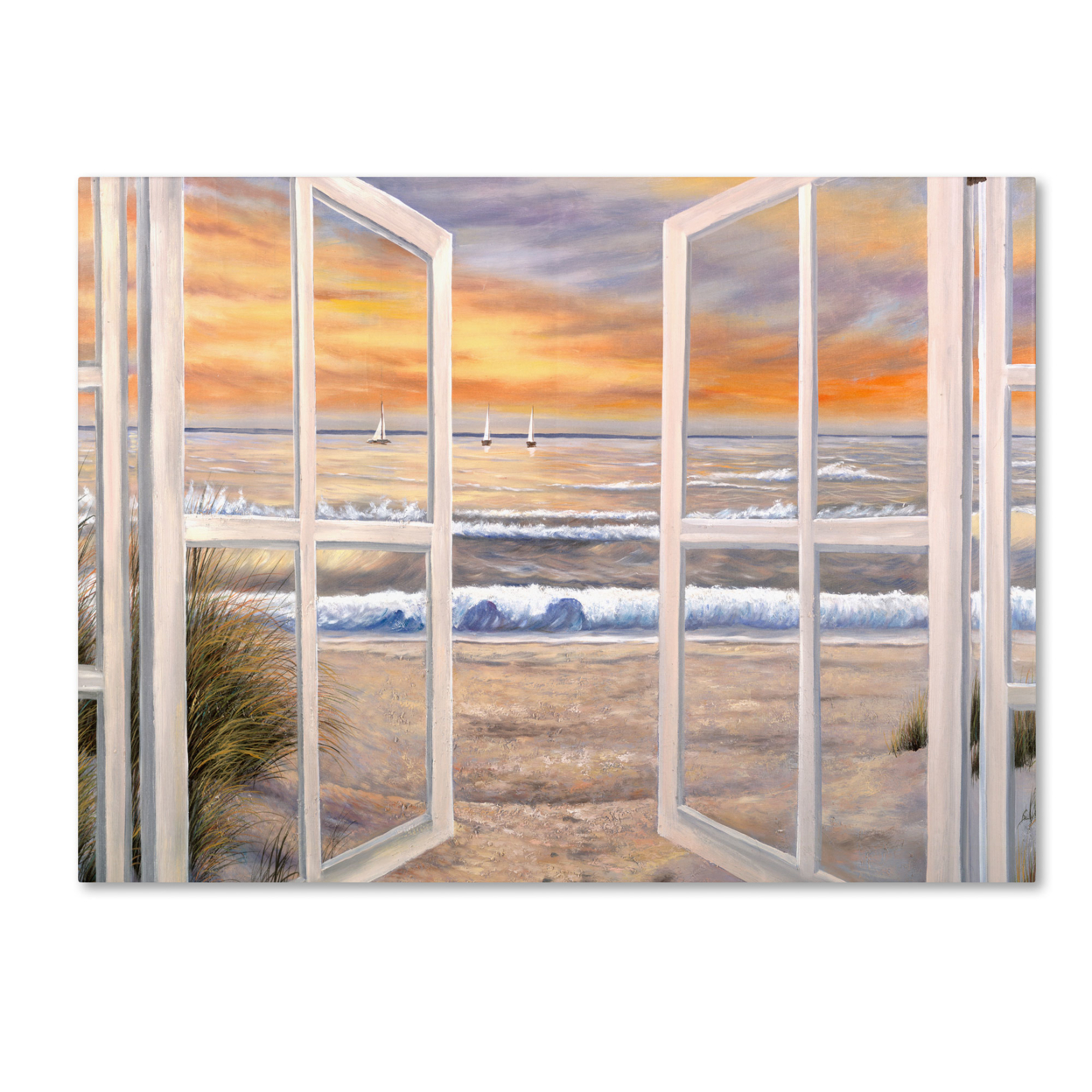 Joval 'Elongated Window On Canvas' Canvas Art 18 X 24