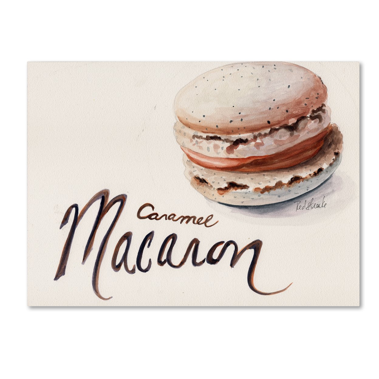 Jennifer Redstreake 'Caramel Macaron' Canvas Art 18 X 24