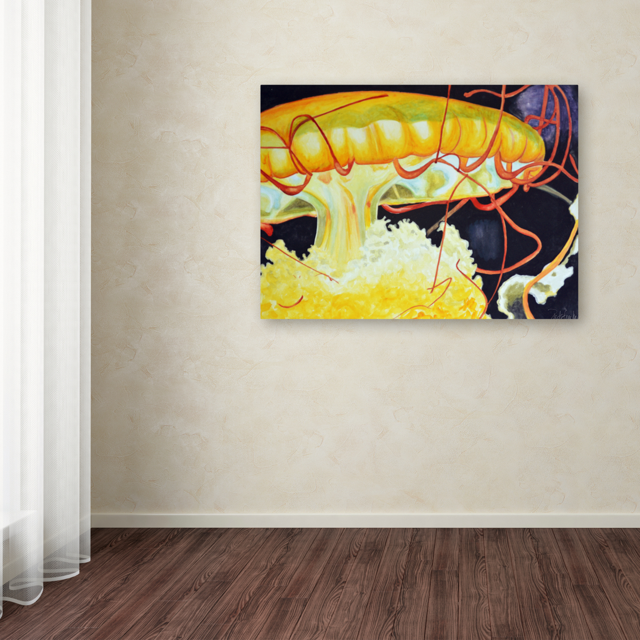 Jennifer Redstreake 'Chattanooga Jelly Fish' Canvas Art 18 X 24
