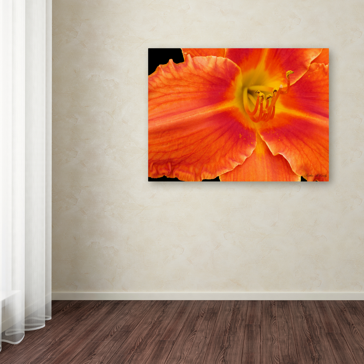 Kathie McCurdy 'Orange Day Lily' Canvas Art 18 X 24
