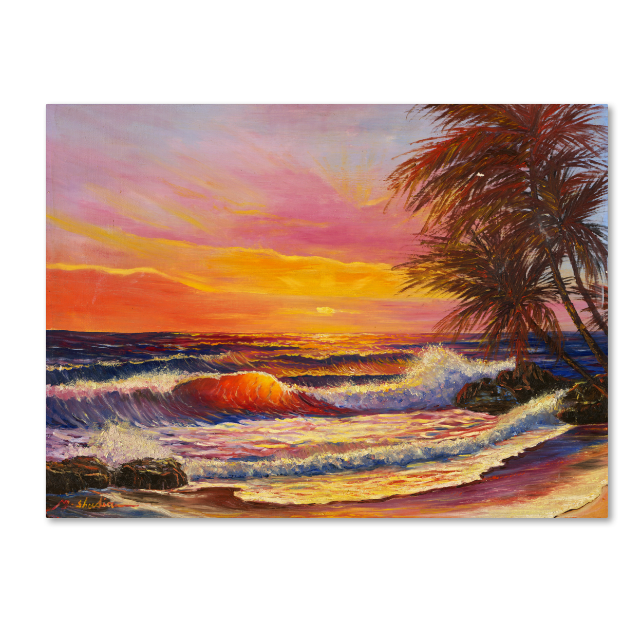 Manor Shadian 'Hawaiian Glow' Canvas Art 18 X 24