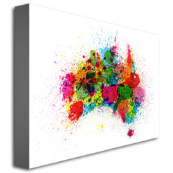 Michael Tompsett 'Australia Paint Splashes' Canvas Art 18 X 24