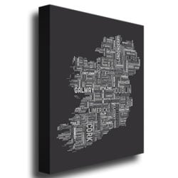 Michael Tompsett 'Ireland City Map V' Canvas Art 18 X 24