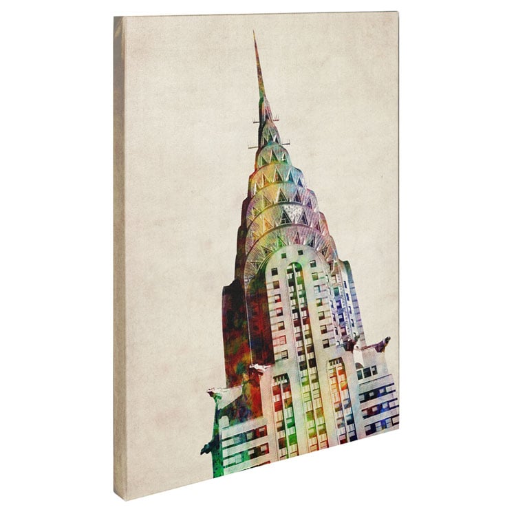 Michael Tompsett 'Chrysler Building' Canvas Art 18 X 24