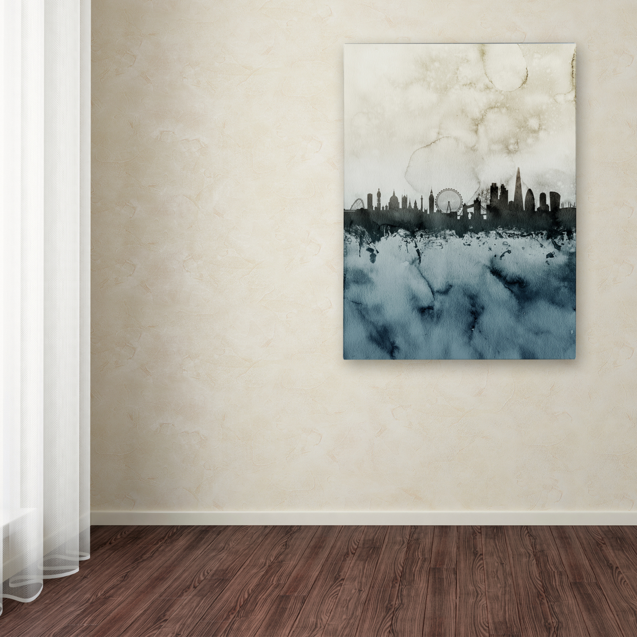 Michael Tompsett 'London Skyline Tall 3' Canvas Art 18 X 24