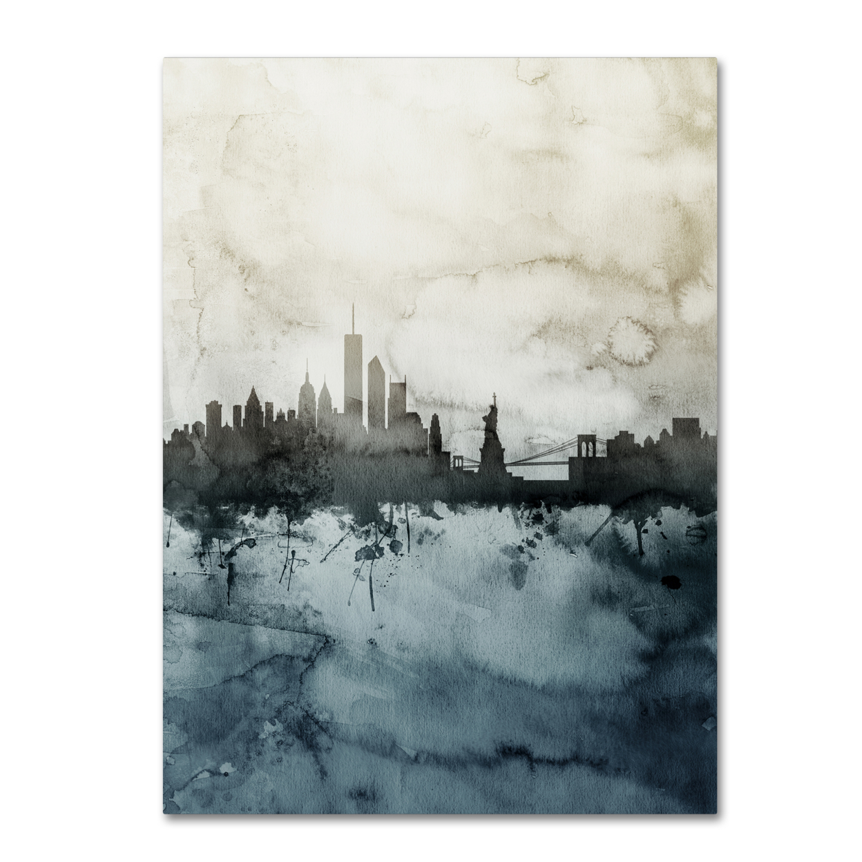 Michael Tompsett 'New York Skyline Tall' Canvas Art 18 X 24