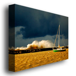 Nicole Dietz 'Lake Erie Storm' Canvas Art 18 X 24