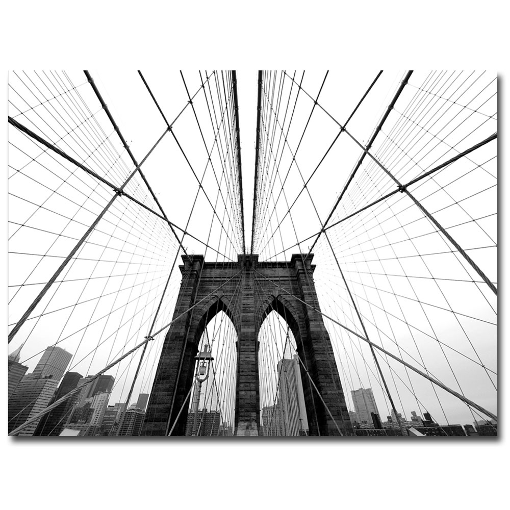 Nina Papiorek 'NYC Brooklyn Bridge' Canvas Art 18 X 24