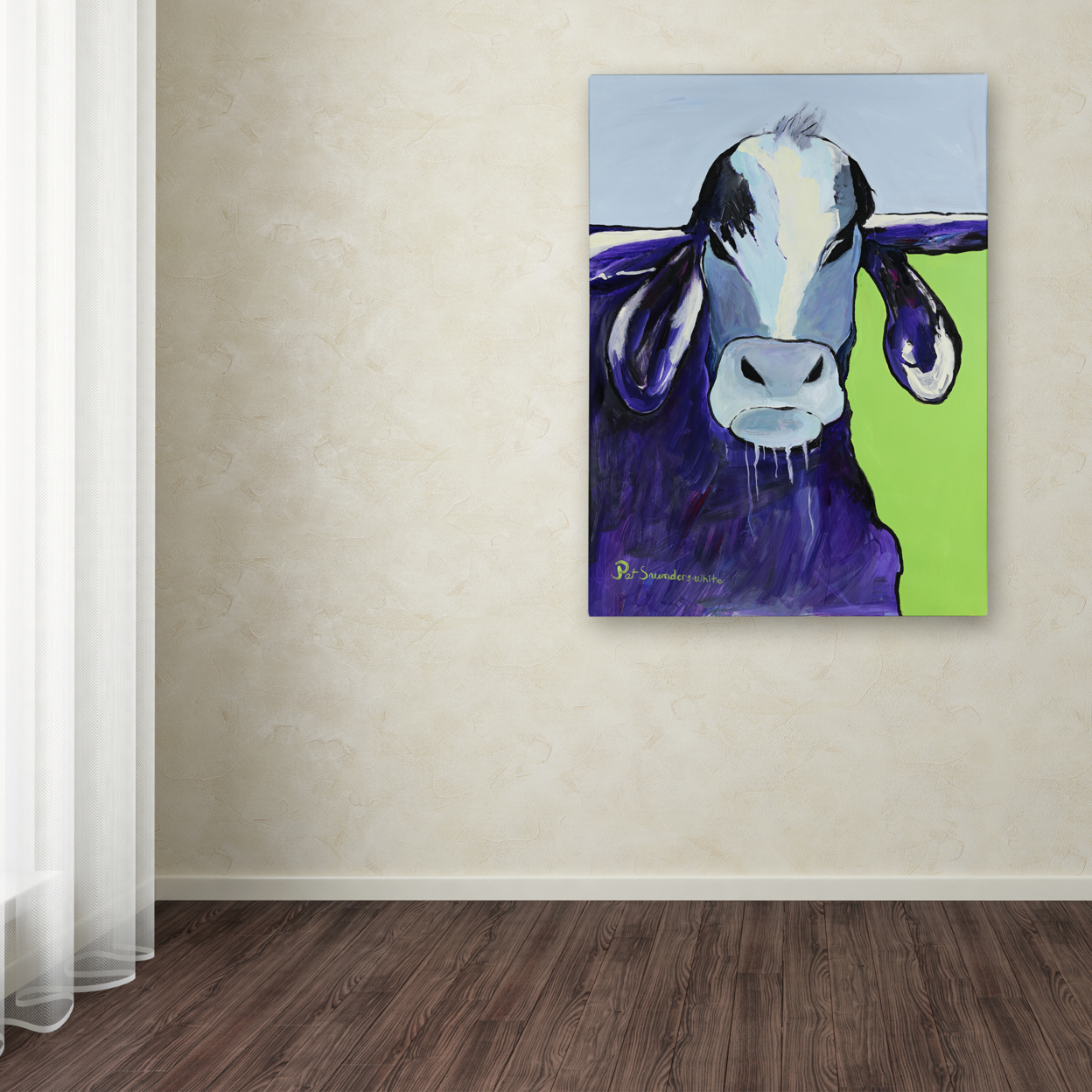 Pat Saunders-White 'Bull Drool' Canvas Art 18 X 24