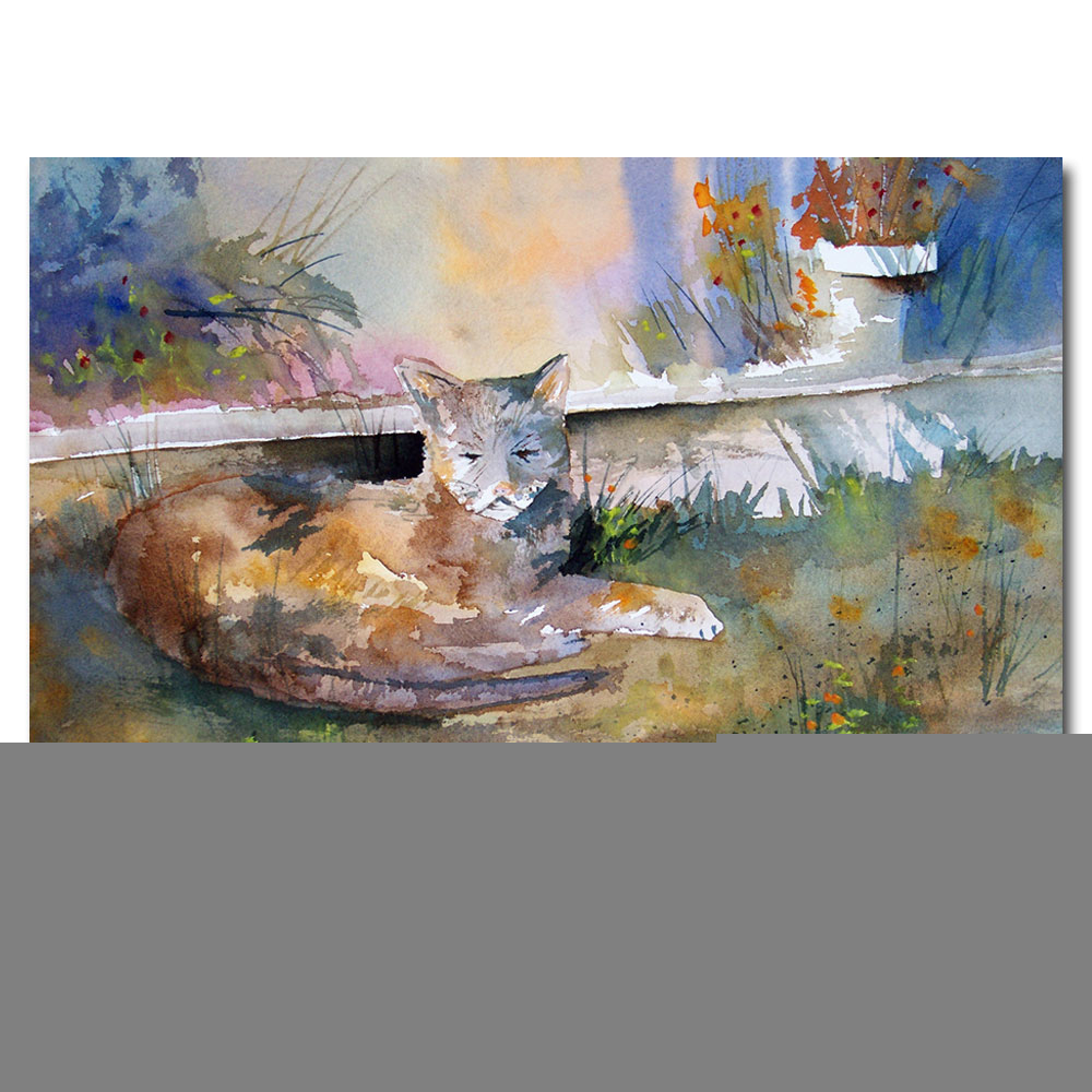 Ryan Radke 'Cat Nap' Canvas Art 18 X 24