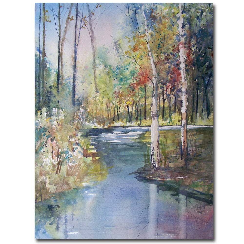 Ryan Radke 'Hartman Creek Birches' Canvas Art 18 X 24
