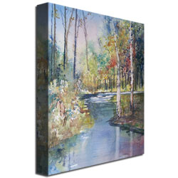 Ryan Radke 'Hartman Creek Birches' Canvas Art 18 X 24