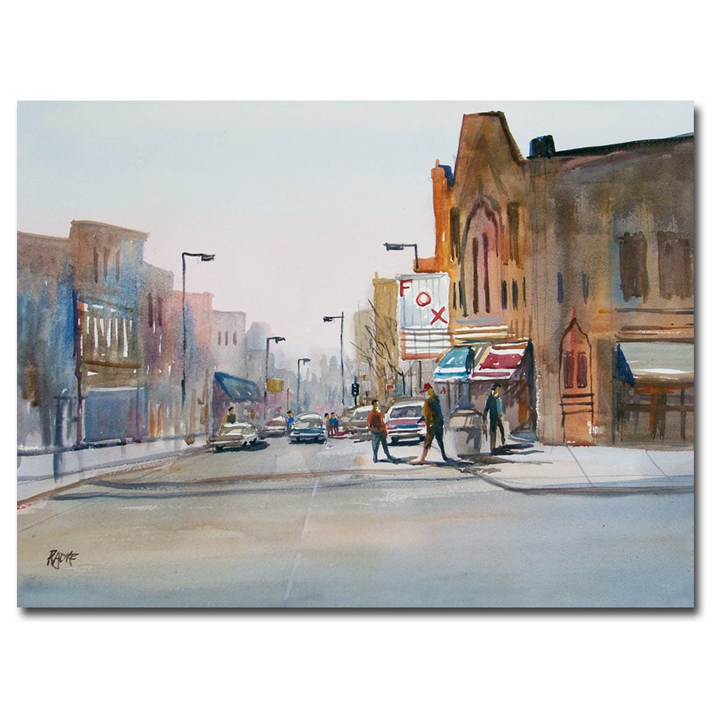 Ryan Radke 'Steven's Point Downtown' Canvas Art 18 X 24