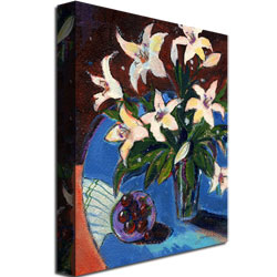 Shelia Golden 'A Bowl Of Cherries' Canvas Art 18 X 24