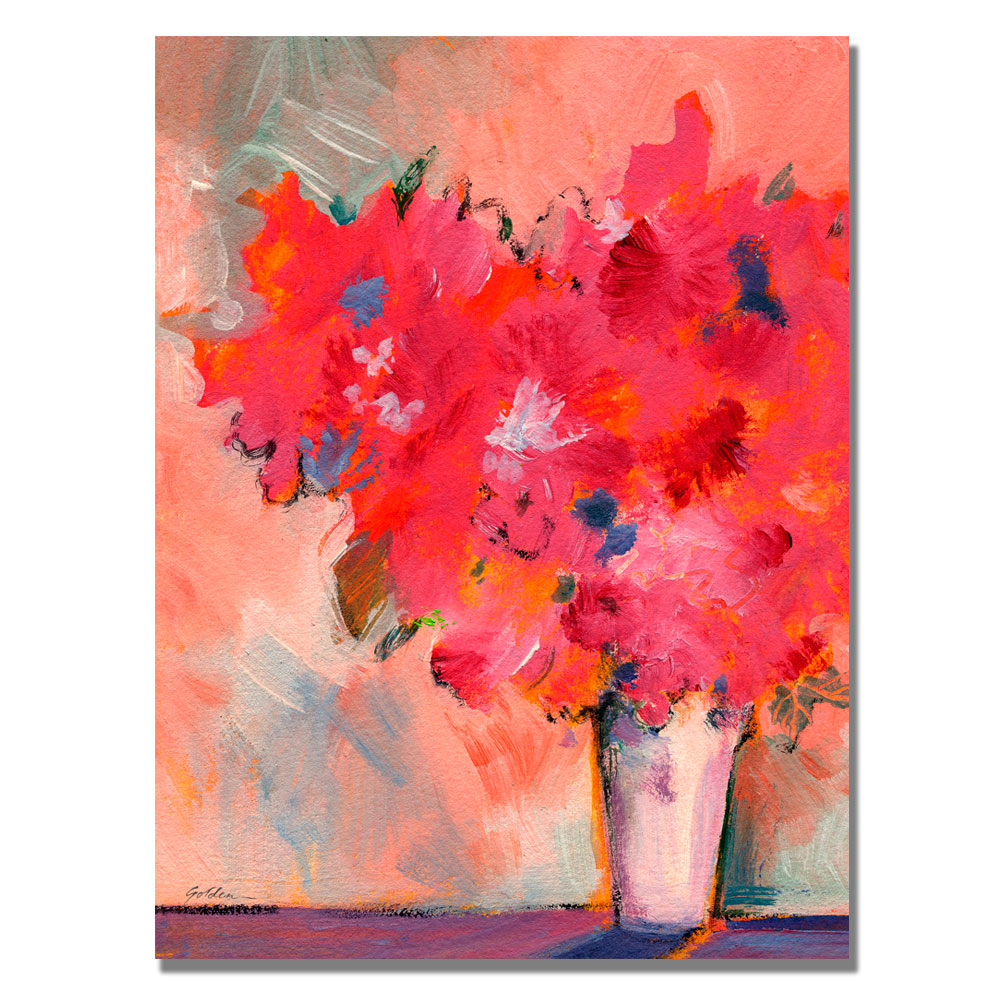 Sheila Golden 'Contemporary Floral' Canvas Art 18 X 24