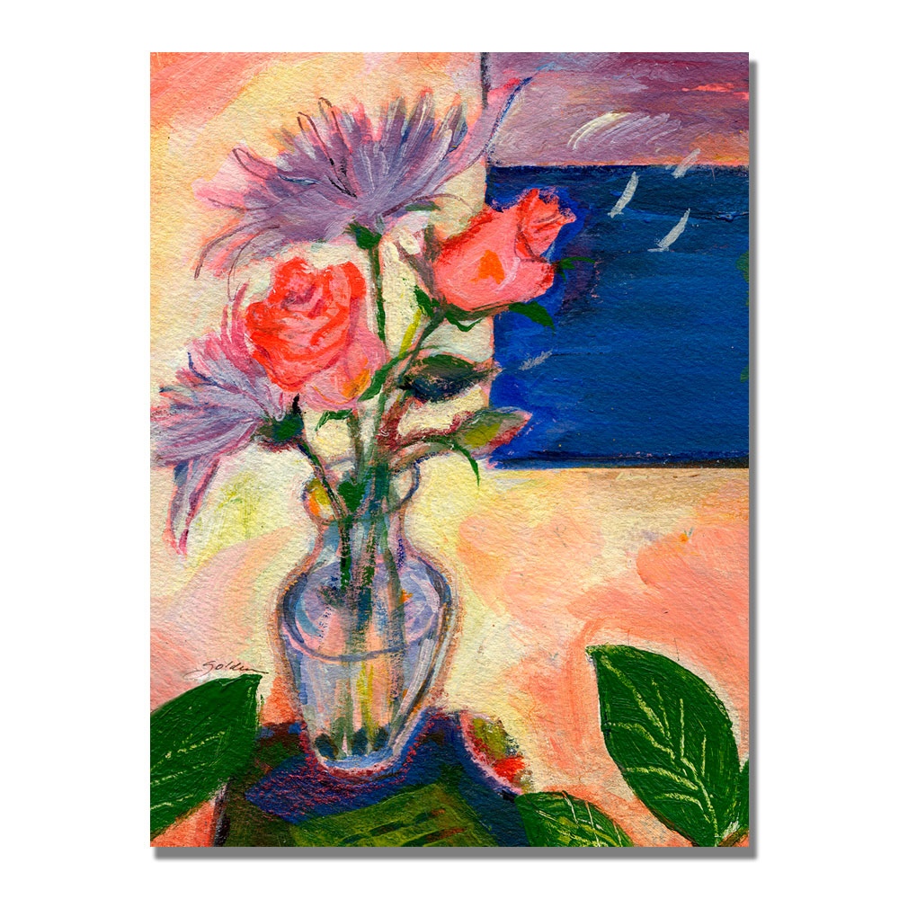 Sheila Golden 'Purple Sky' Canvas Art 18 X 24