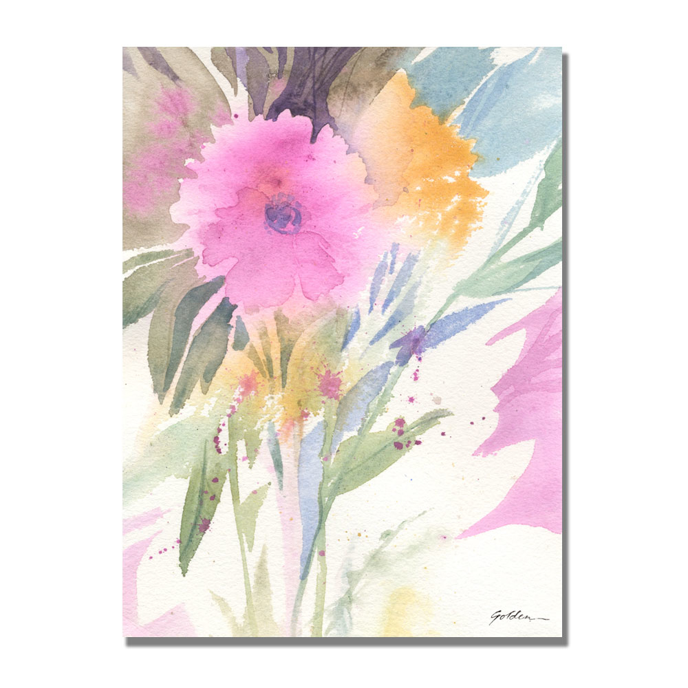 Sheila Golden 'Deep Pink Haze' Canvas Art 18 X 24