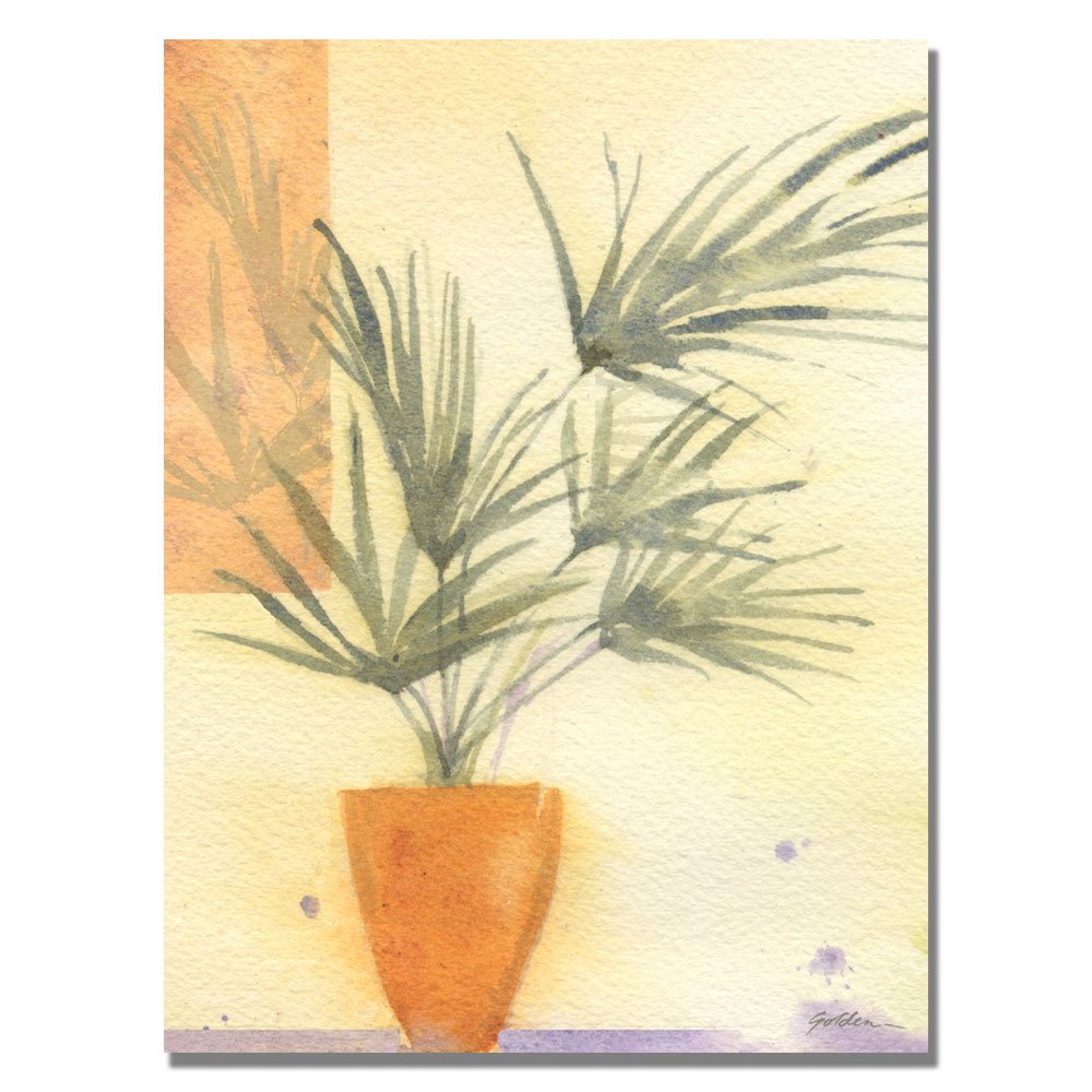 Sheila Golden 'Palm' Canvas Art 18 X 24