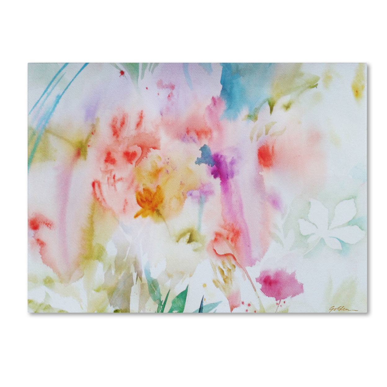 Sheila Golden 'Flower Dreams' Canvas Art 18 X 24