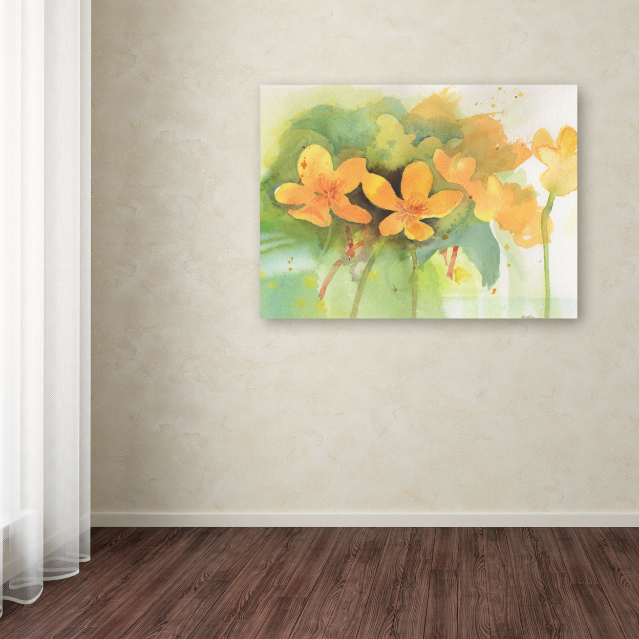 Sheila Golden 'Marigold Moment' Canvas Art 18 X 24