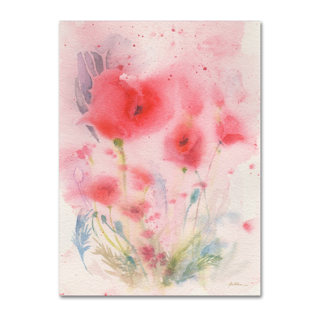 Sheila Golden 'Pink Reverie' Canvas Art 18 X 24