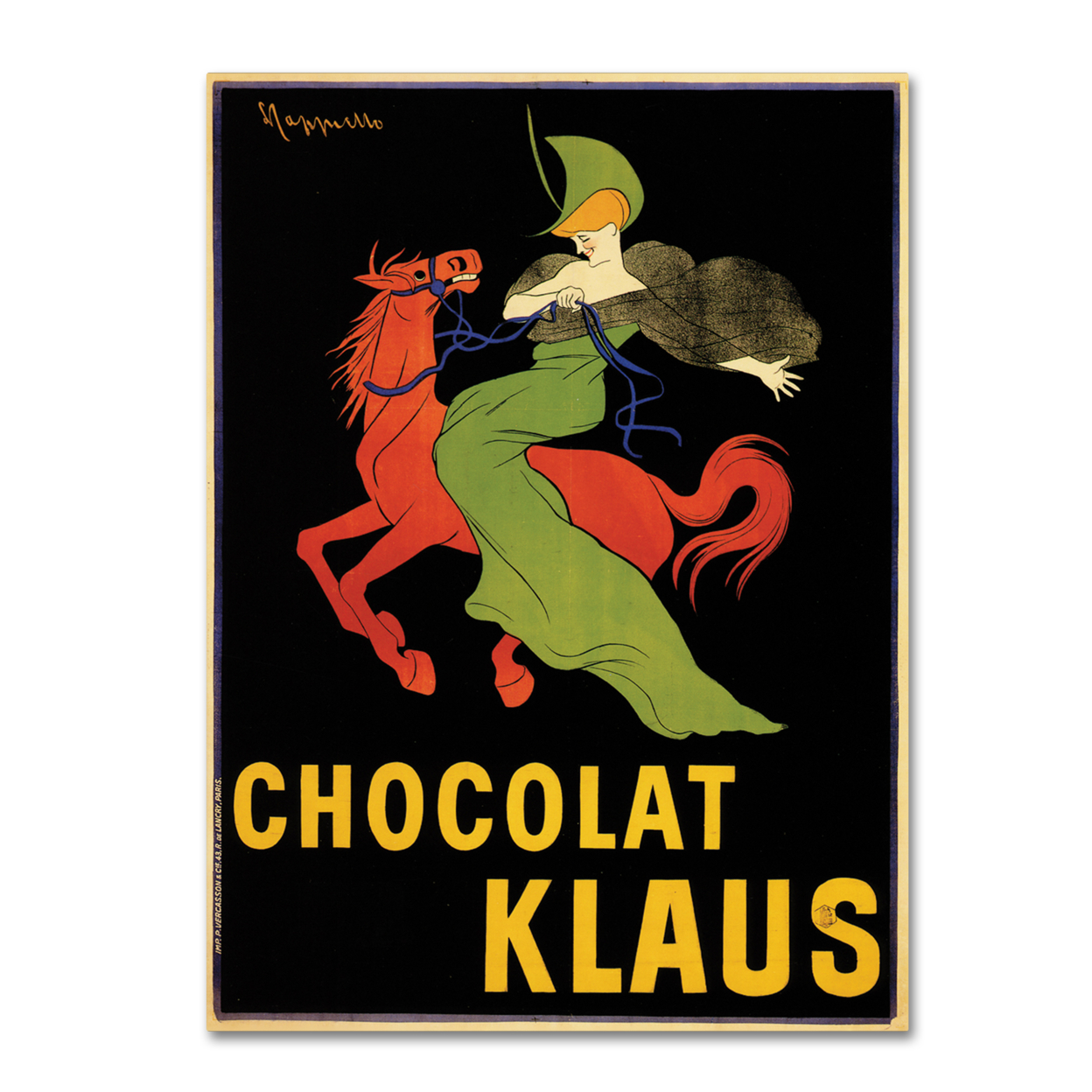 Leonetto Cappiello 'Chocolat Klaus' Canvas Art 18 X 24