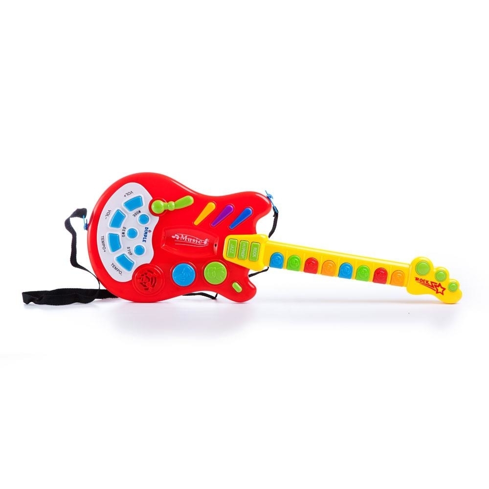 Toy Electric Guitar With Over 20 Interactive Buttons Levers And Modes With Sound And Lights By Dimple