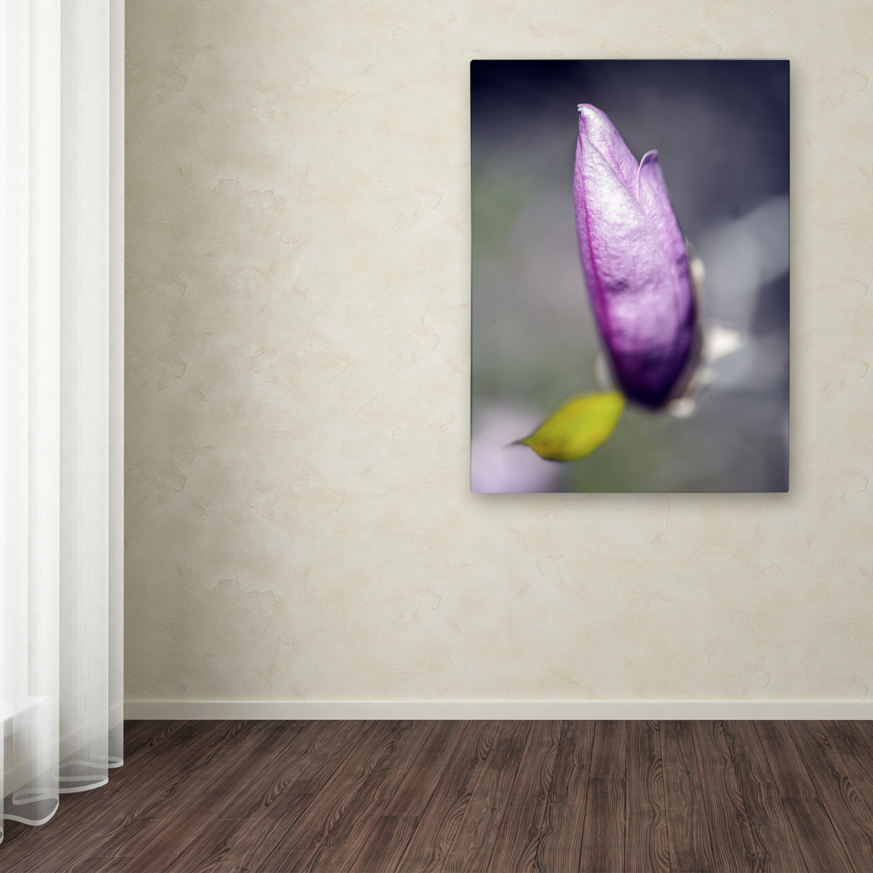 Kurt Shaffer 'Magnolia Flower Bud' 14 X 19 Canvas Art