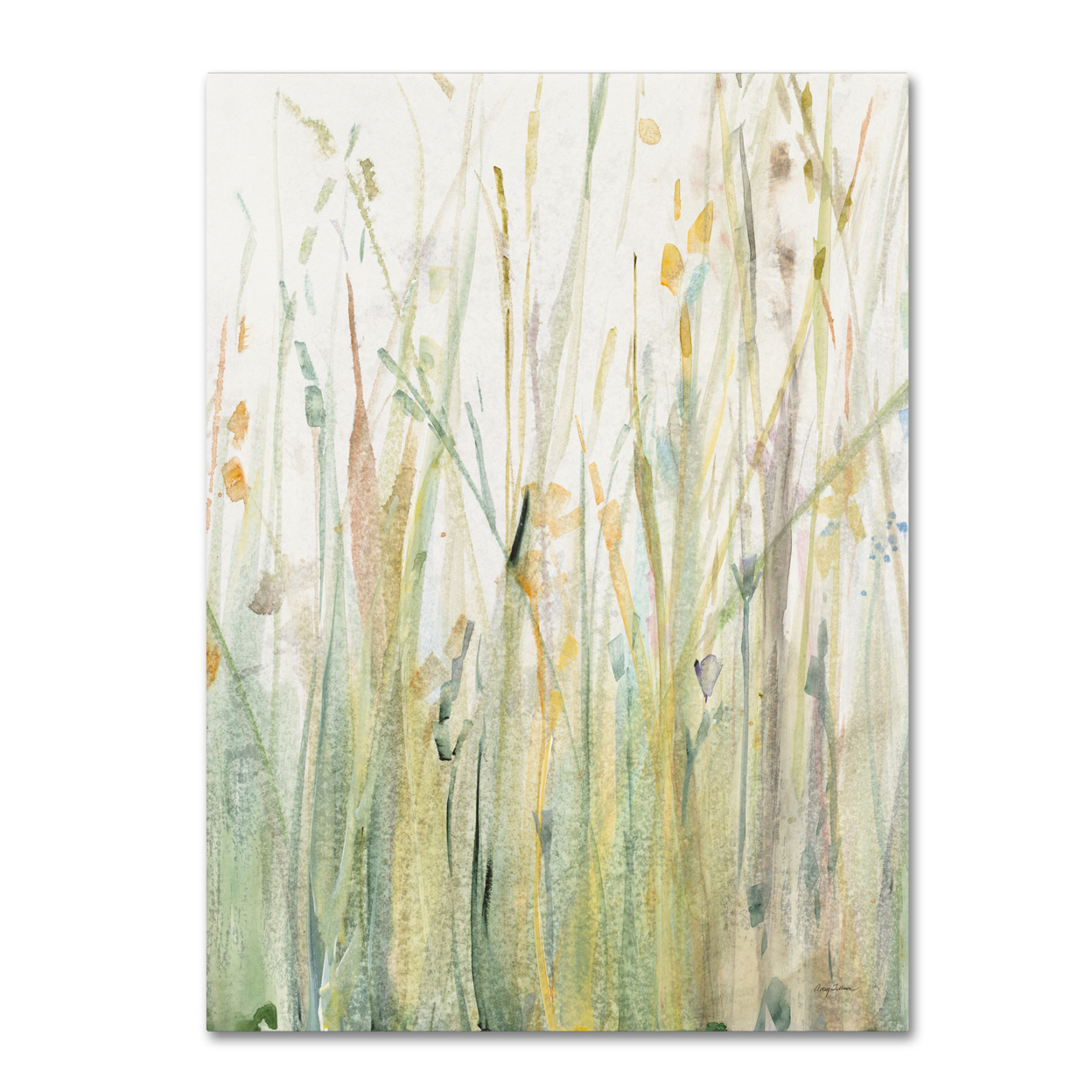 Avery Tillmon 'Spring Grasses I Crop' 14 X 19 Canvas Art