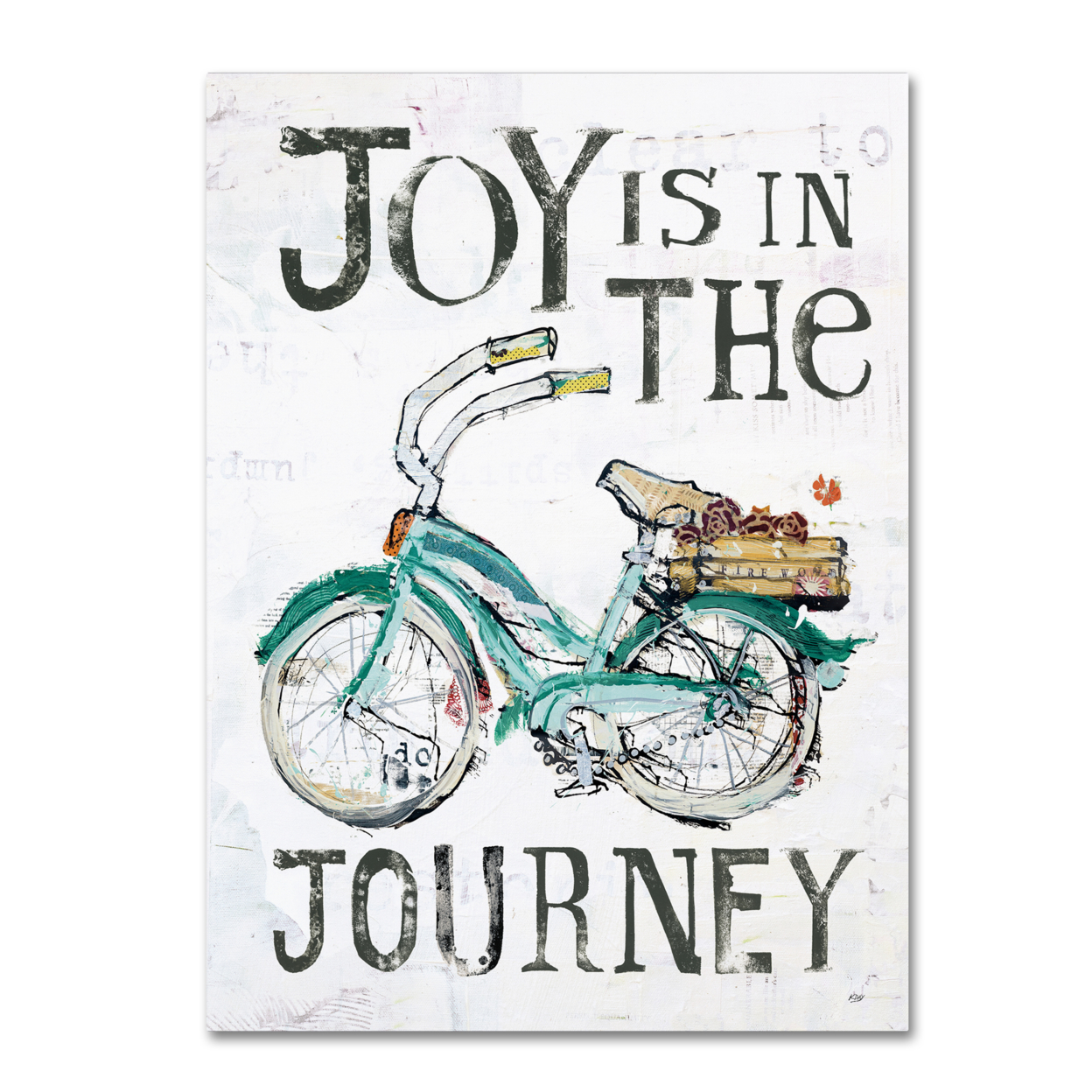 Kellie Day 'Joy Is In The Journey' 14 X 19 Canvas Art