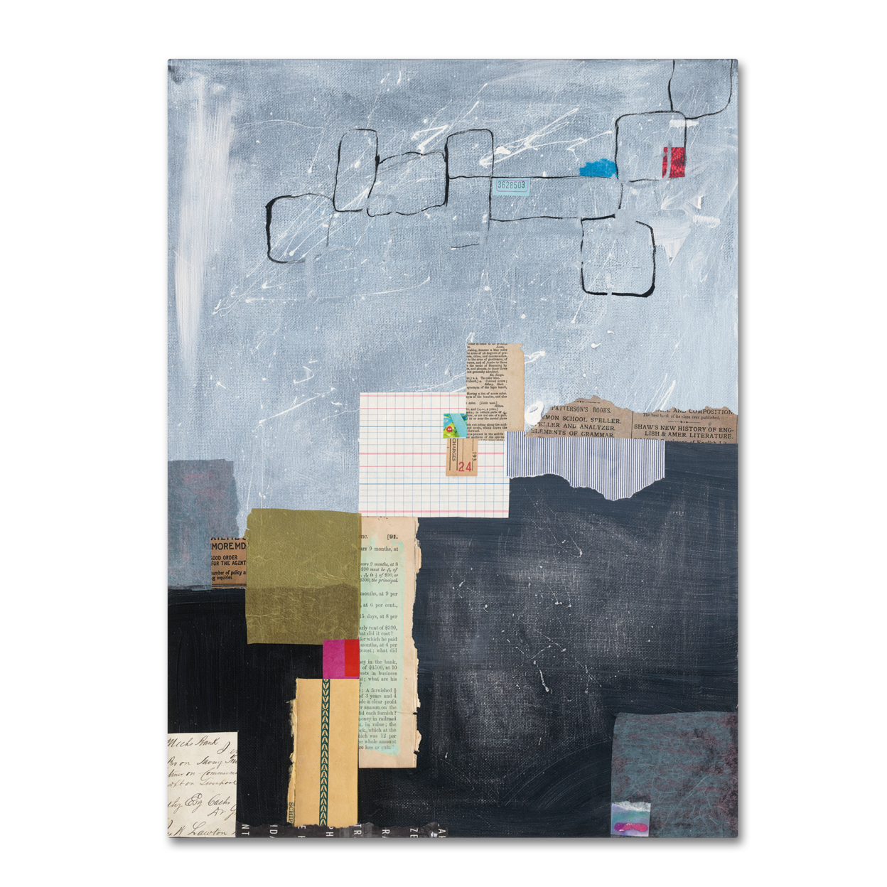 Courtney Prahl 'Block Abstract I V2' 14 X 19 Canvas Art