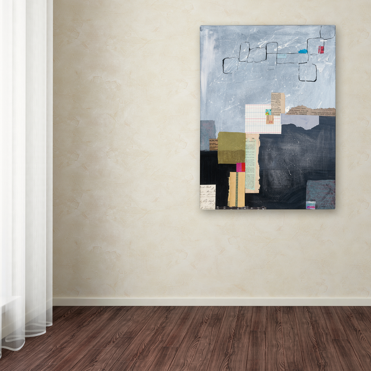 Courtney Prahl 'Block Abstract I V2' 14 X 19 Canvas Art