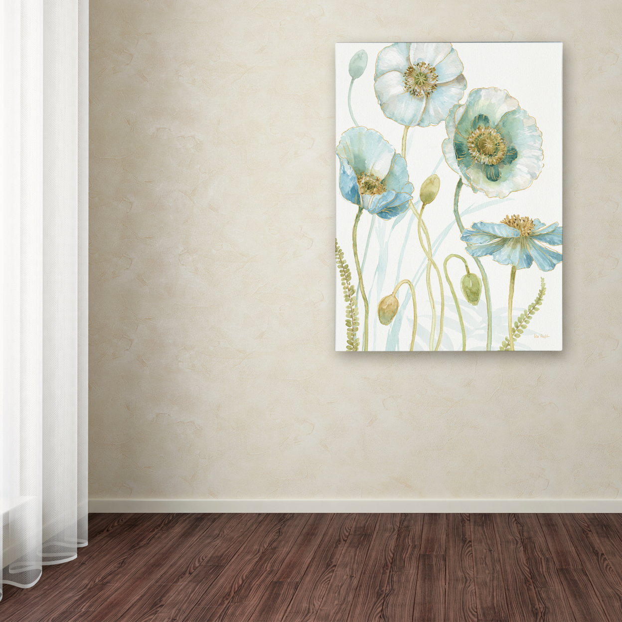 Lisa Audit 'My Greenhouse Flowers VII' 14 X 19 Canvas Art