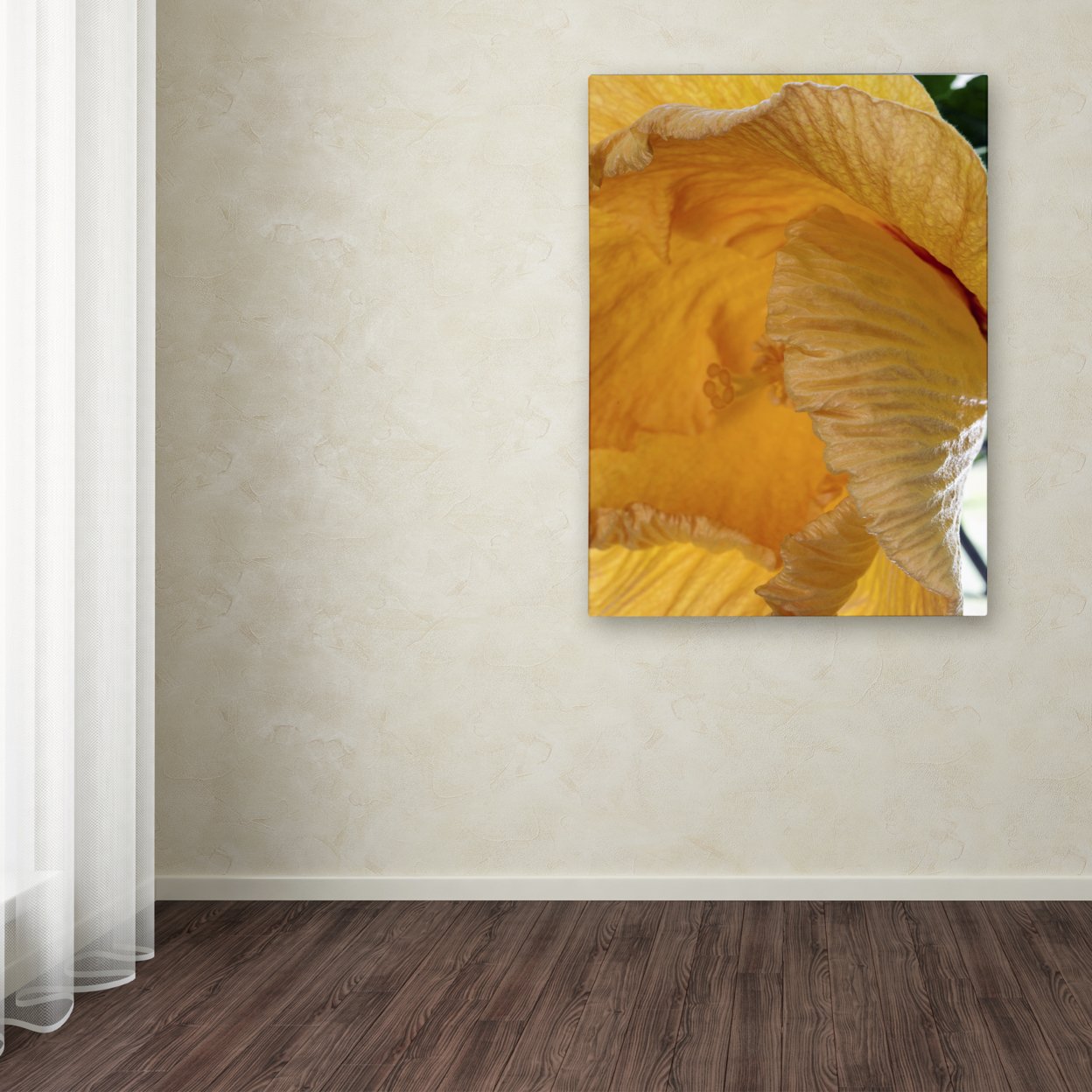 Kurt Shaffer 'Yellow Hibiscus Study III' Canvas Art 18 X 24