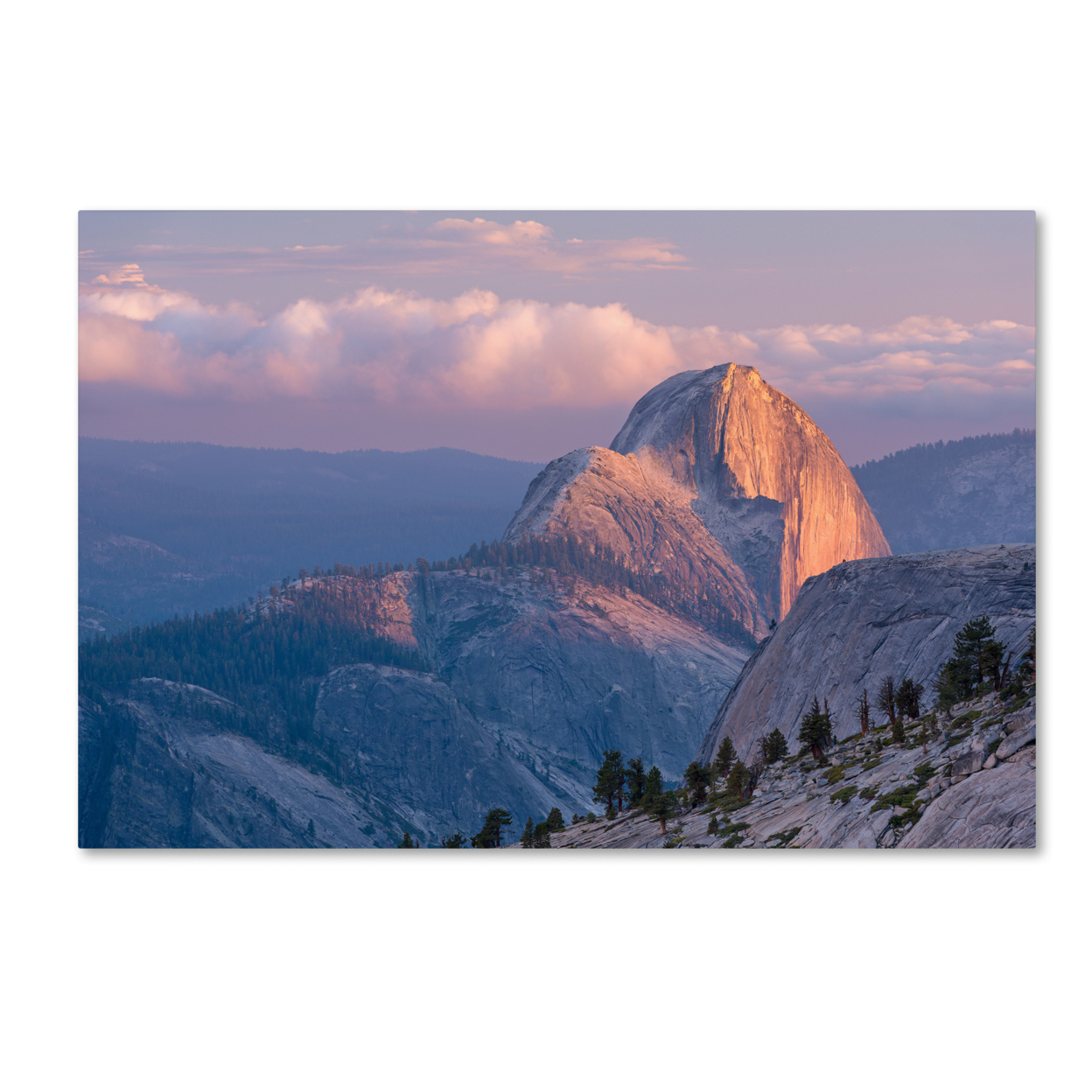 Adam Burton 'Half Dome From Olmsted' Canvas Art 16 X 24