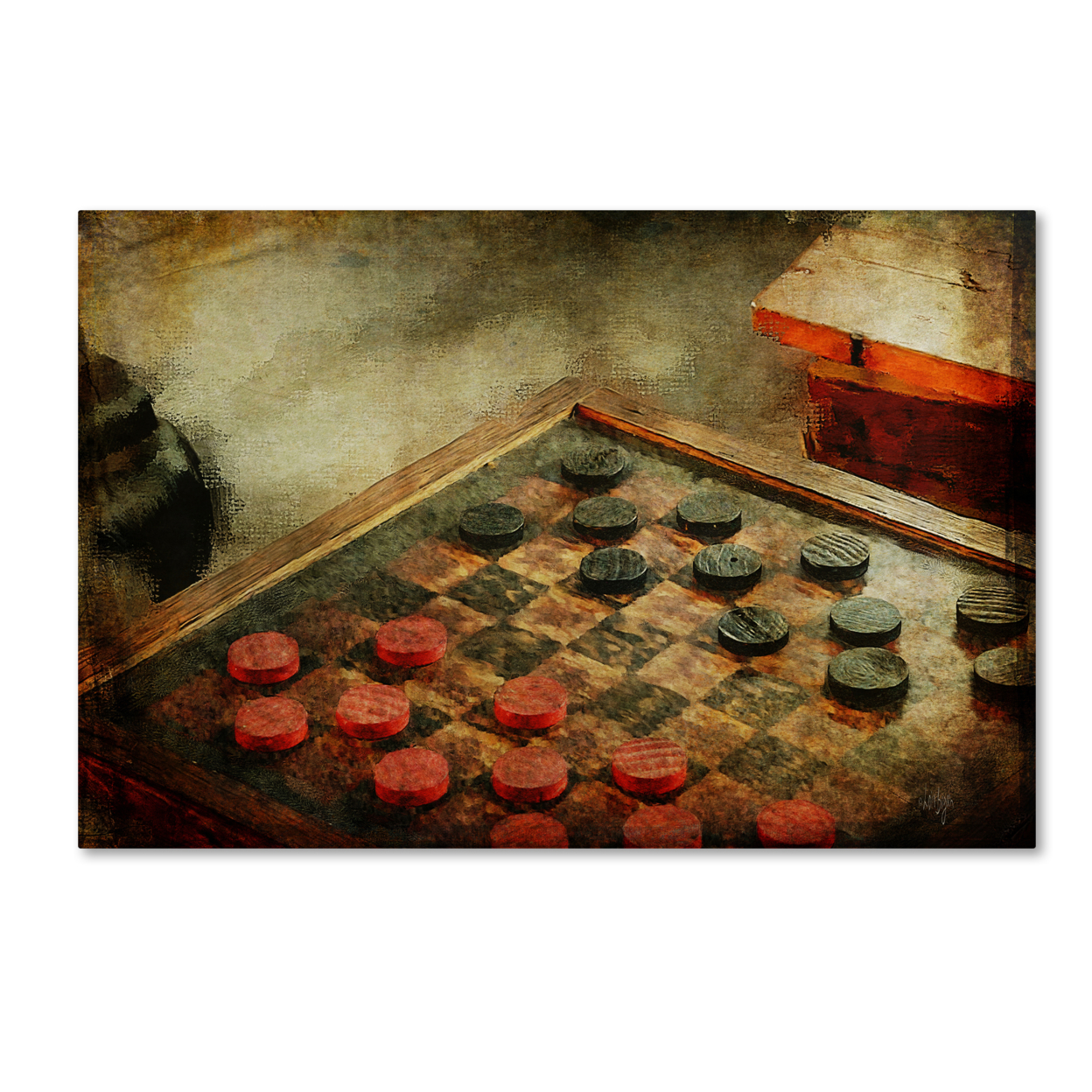 Lois Bryan 'Let's Play Checkers' Canvas Art 16 X 24