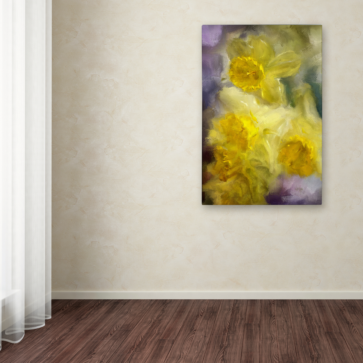 Lois Bryan 'Ruffled Daffodils' Canvas Art 16 X 24
