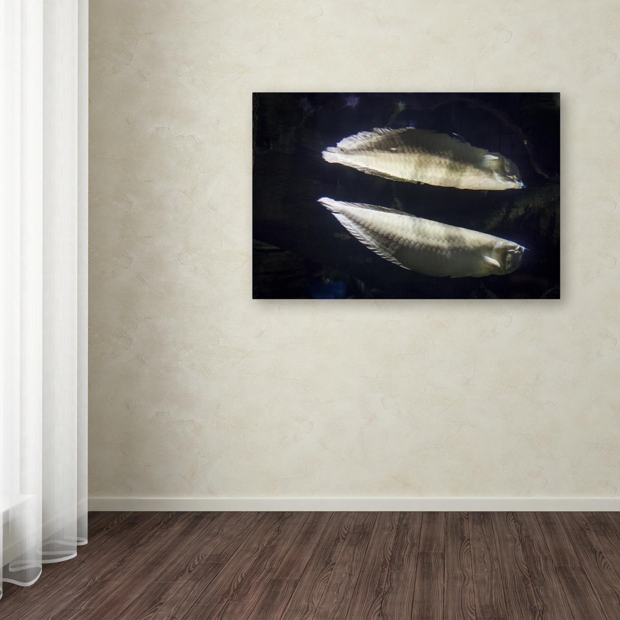 Yale Gurney 'Fish-Fish' Canvas Art 16 X 24