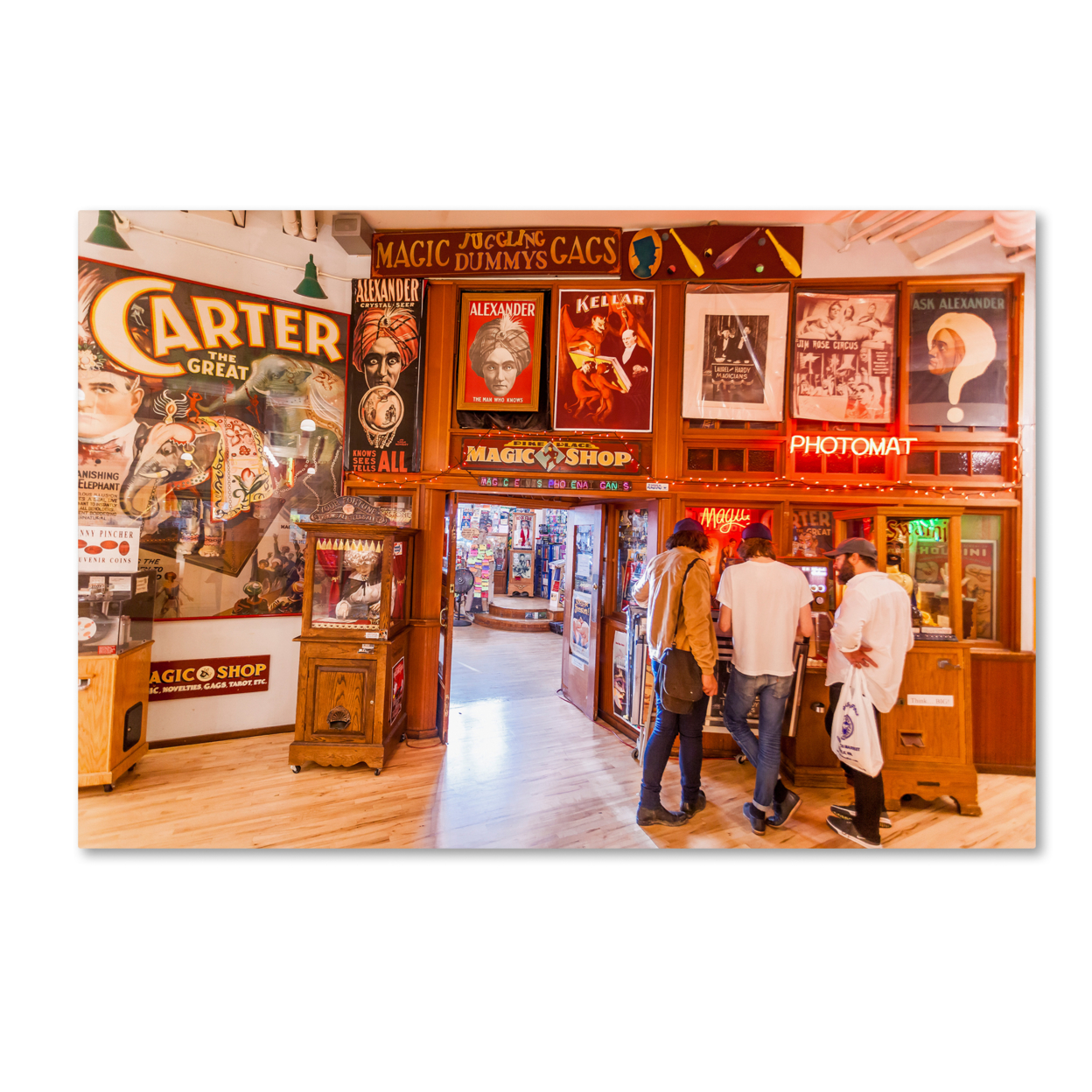 Yale Gurney 'Magic Shop In Seattle' Canvas Art 16 X 24