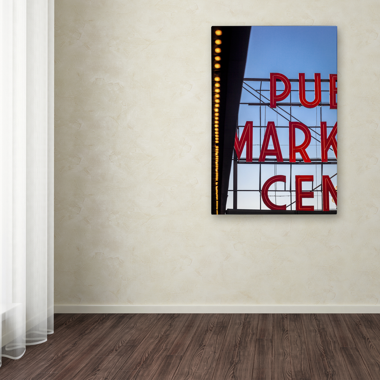 Yale Gurney 'Pike Place Market In Color' Canvas Art 16 X 24