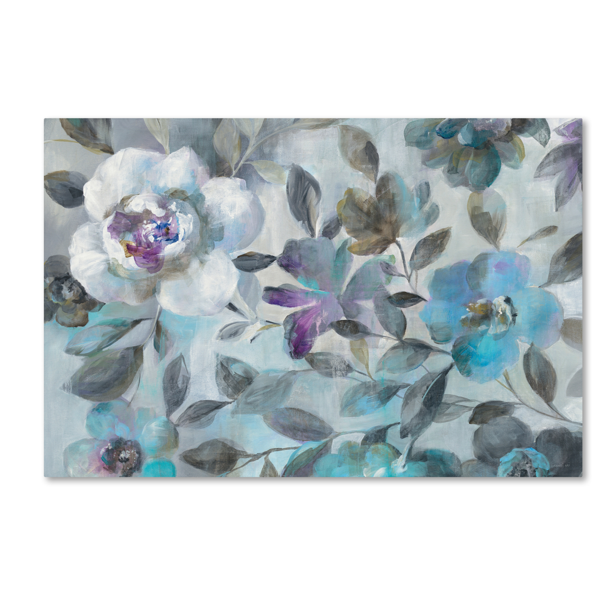 Danhui Nai 'Twilight Flowers Crop' Canvas Art 16 X 24